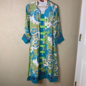 Bliss Couture Women's 34 Sleeves Kurti Dress Multicolor Medium